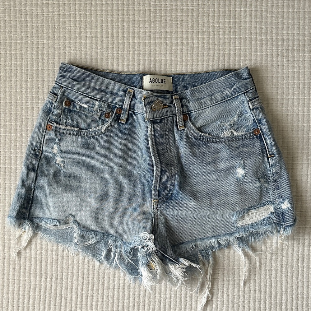 LIKE NEW AGOLDE Parker Cutoff Shorts